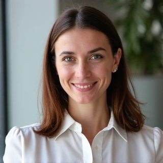 Portrait of Katarzyna Dąbrowska, a friendly woman, symbolizing a customer support manager.